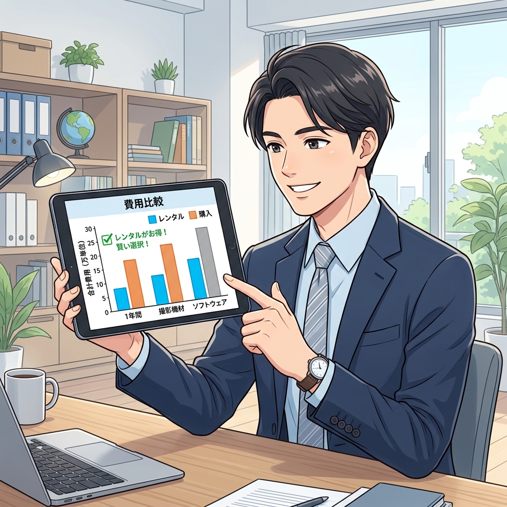 単身赴任の期間別コストシミュレーションのグラフ