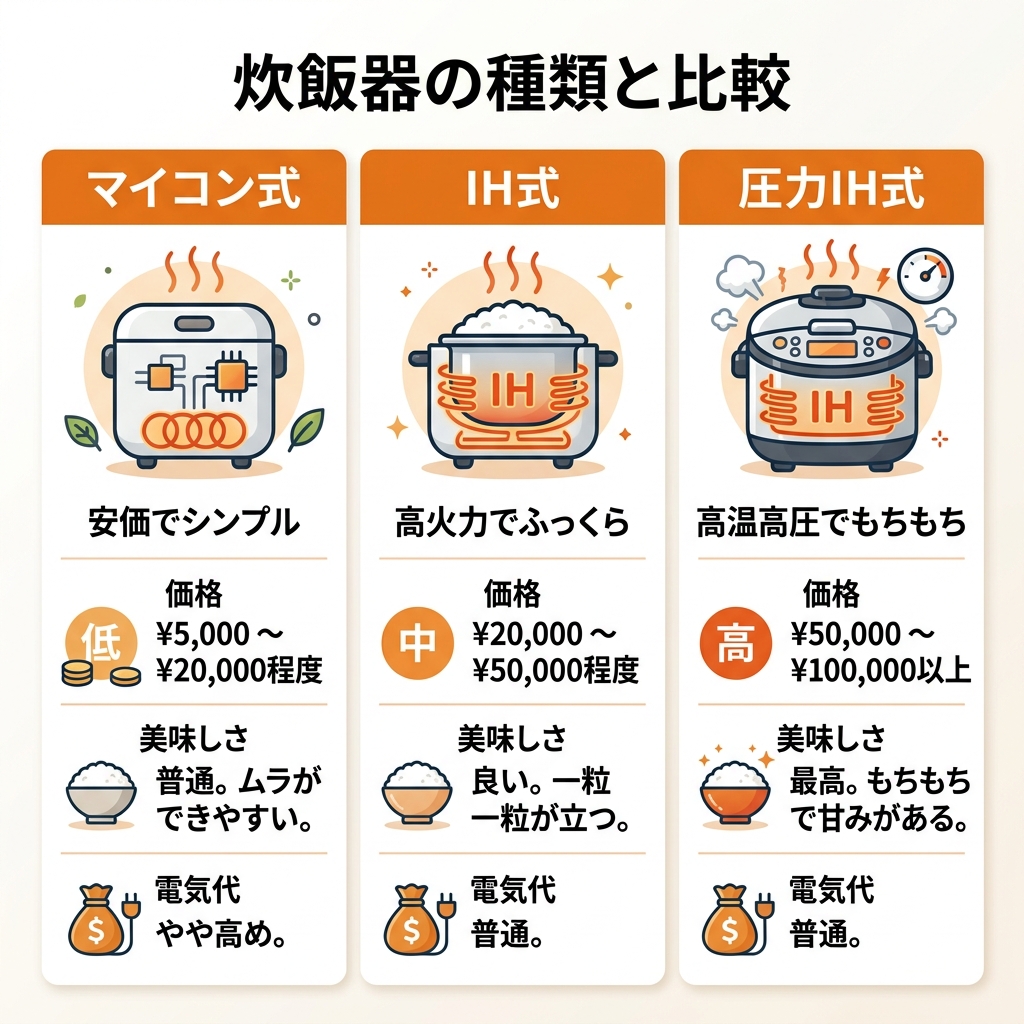 IH vs microcomputer rice cooker comparison